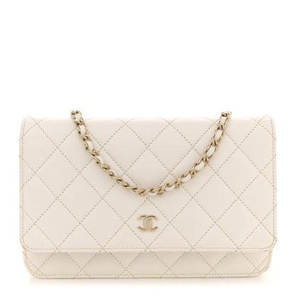 Chanel Caviar Quilted Wallet On Chain WOC White 1 of 17