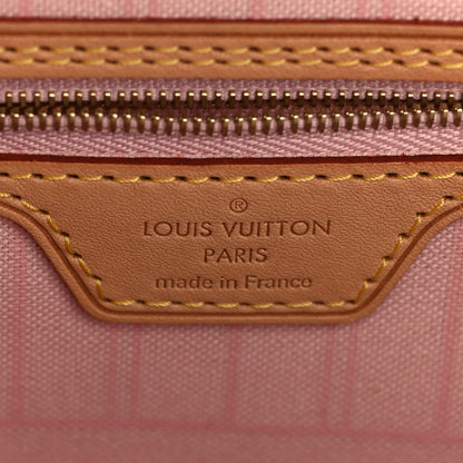 Louis Vuitton Damier Azur Neo Neverfull MM Rose Ballerine 7 of 7