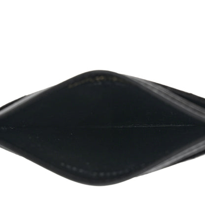 Saint Laurent Grain De Poudre Matelasse Chevron Monogram Credit Card Case Black 5 of 8