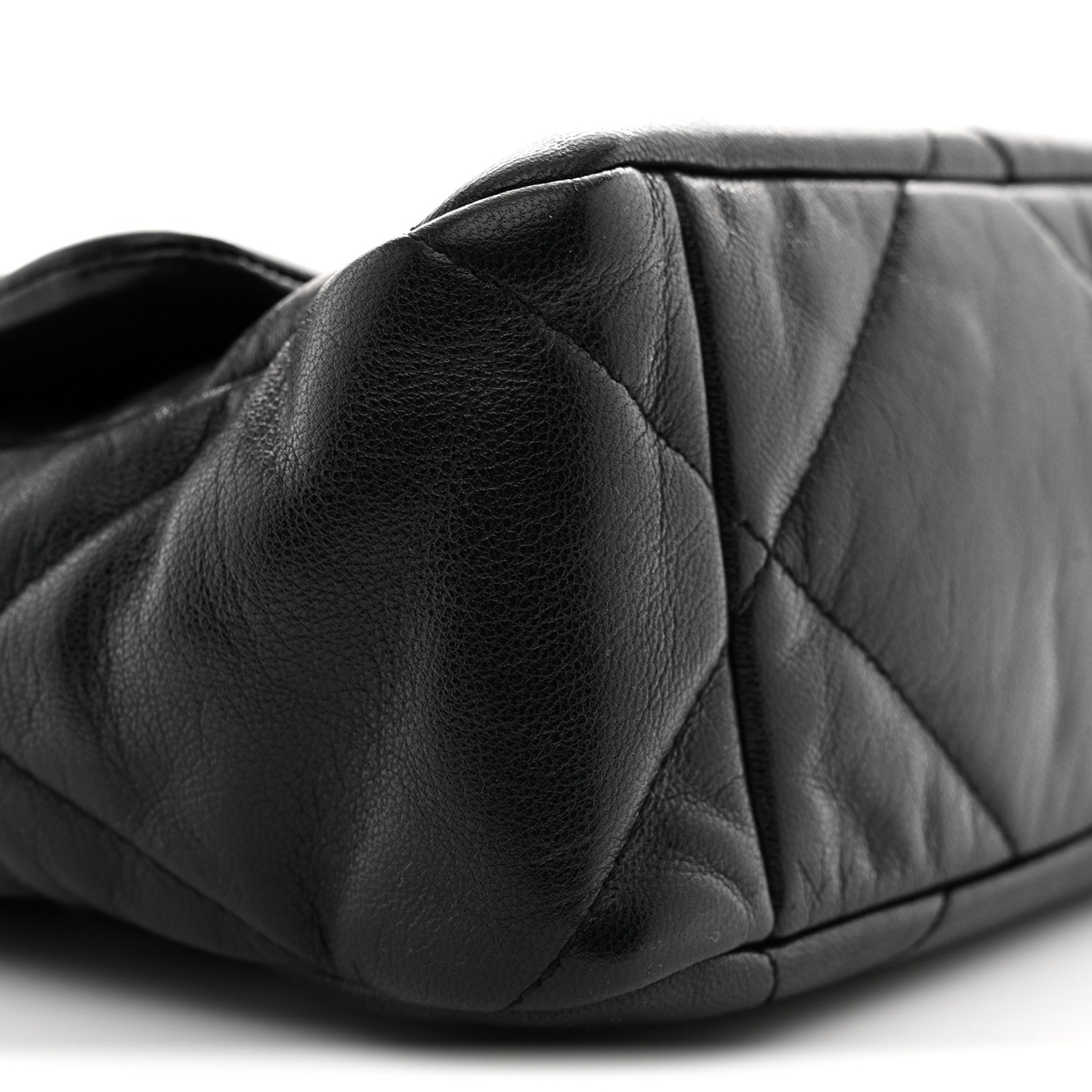 Chanel Goatskin Quilted Large Chanel 19 Flap Black 9 of 10