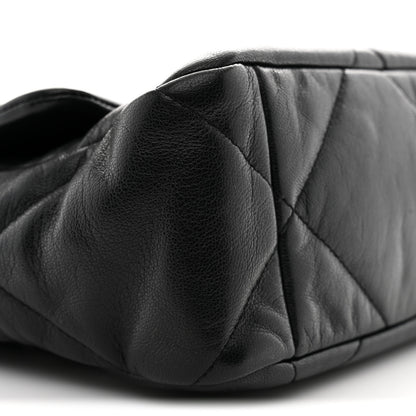 Chanel Goatskin Quilted Large Chanel 19 Flap Black 9 of 10