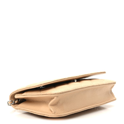 Chanel Caviar Quilted Wallet on Chain WOC Beige 3 of 10