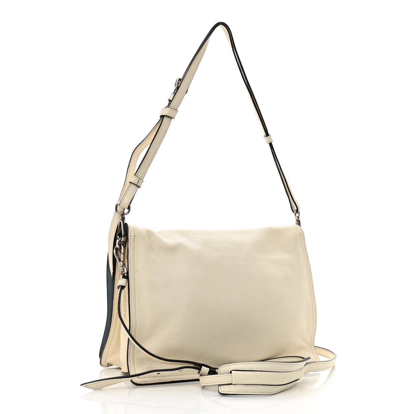 Glace Calf Etiquette Flap Bianco Astra