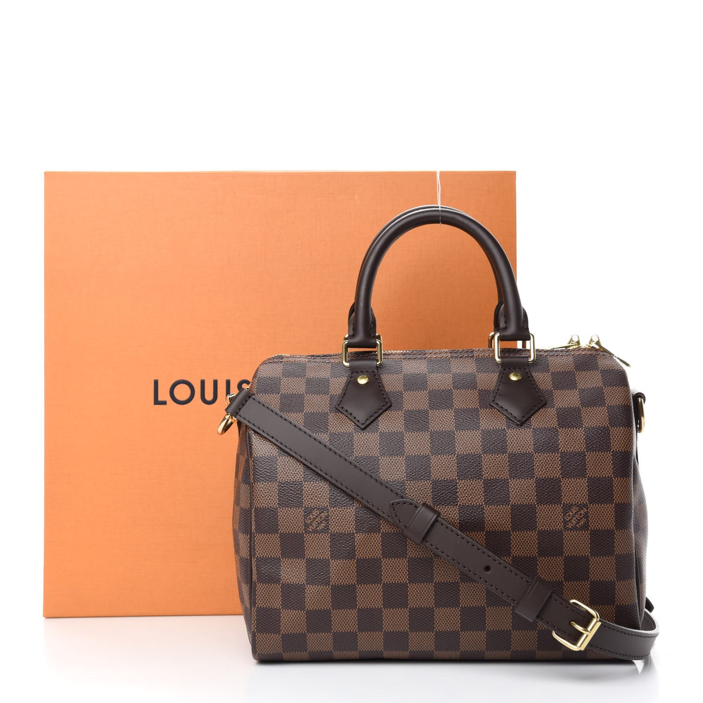 Damier Ebene Speedy Bandouliere 25