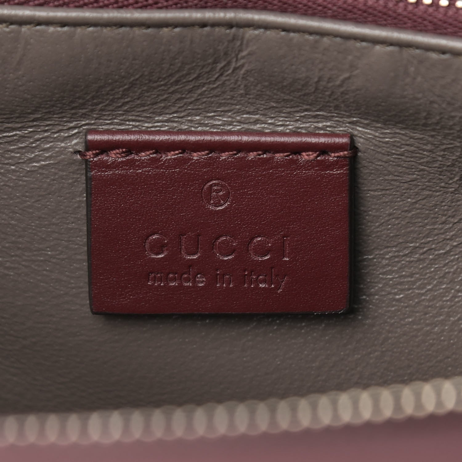 Gucci Smooth Calfskin Medium Zumi Top Handle Bag Vintage Bordeaux 6 of 10