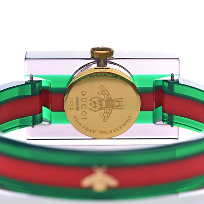 Gucci Stainless Steel Plexiglass 24mm Quartz Watch 5 of 6