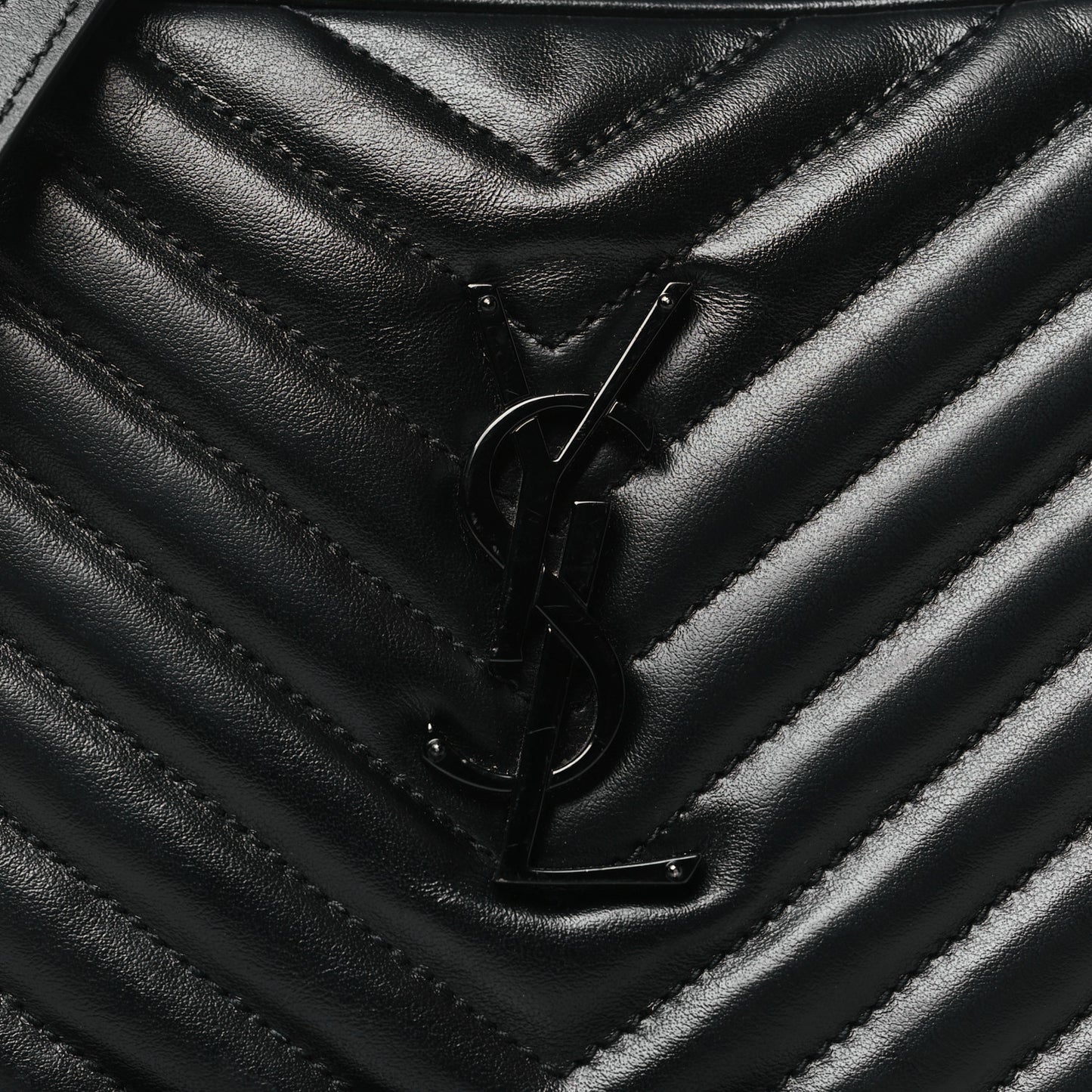 Calfskin Matelasse Monogram Monochrome Lou Camera Bag Black