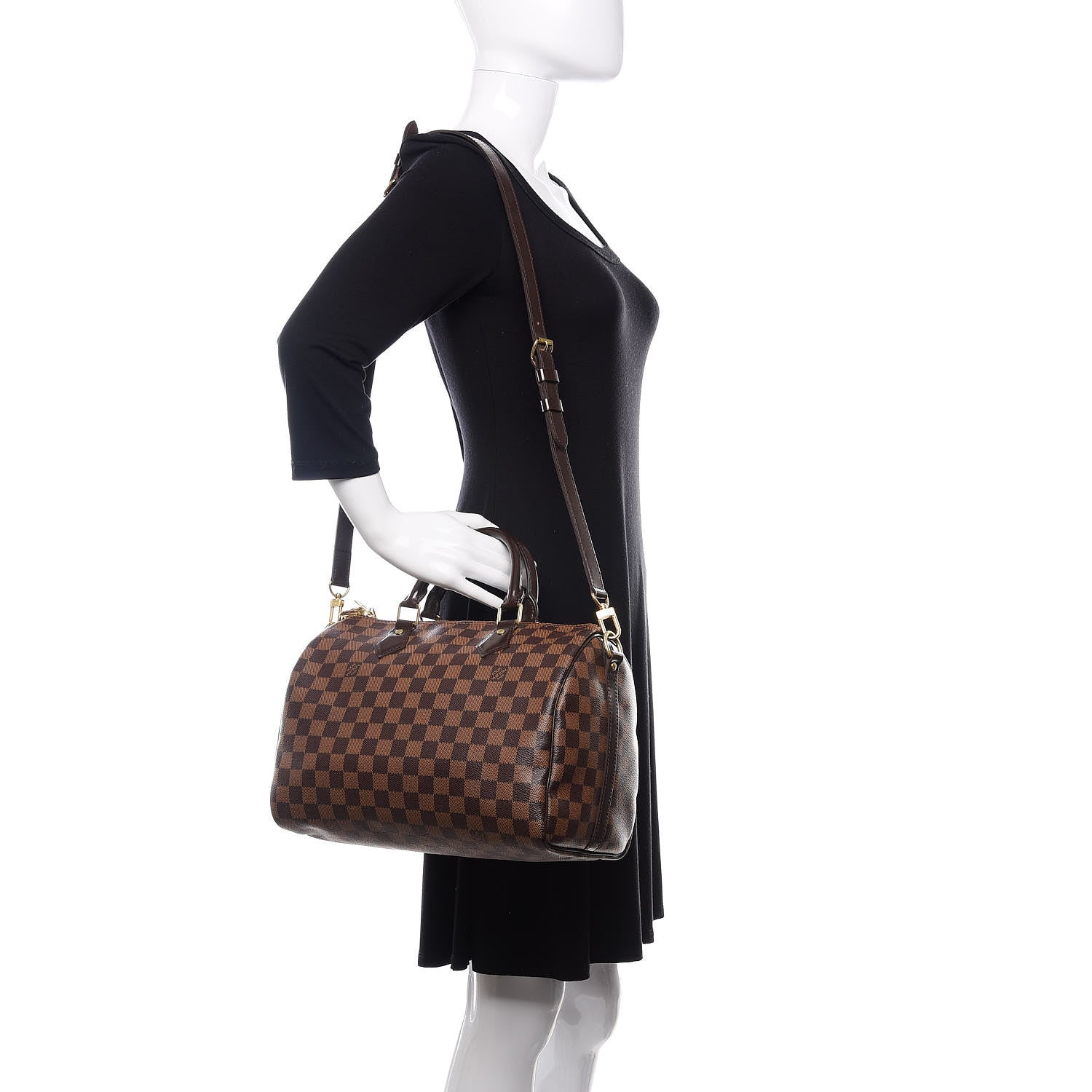 Louis Vuitton Damier Ebene Speedy Bandouliere 30 2 of 16