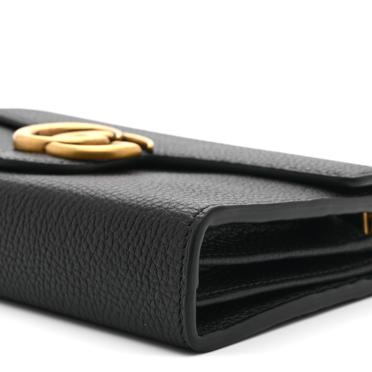 Gucci Calfskin GG Marmont Chain Wallet Black 10 of 10