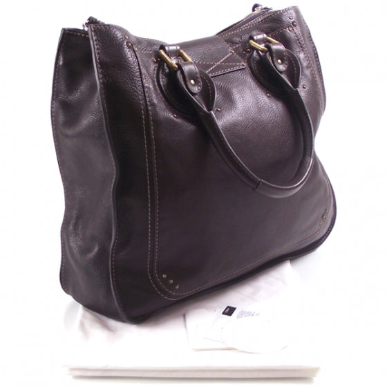 Chloe Leather Paddington LargeTote Brown 3 of 17