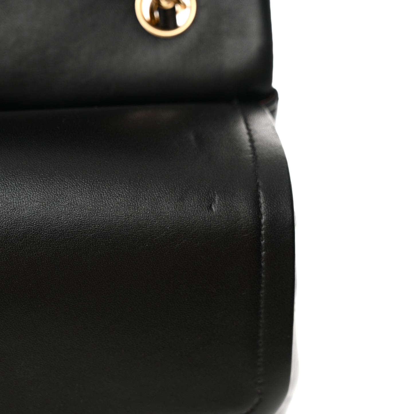 Lambskin Quilted Jumbo Double Flap Black