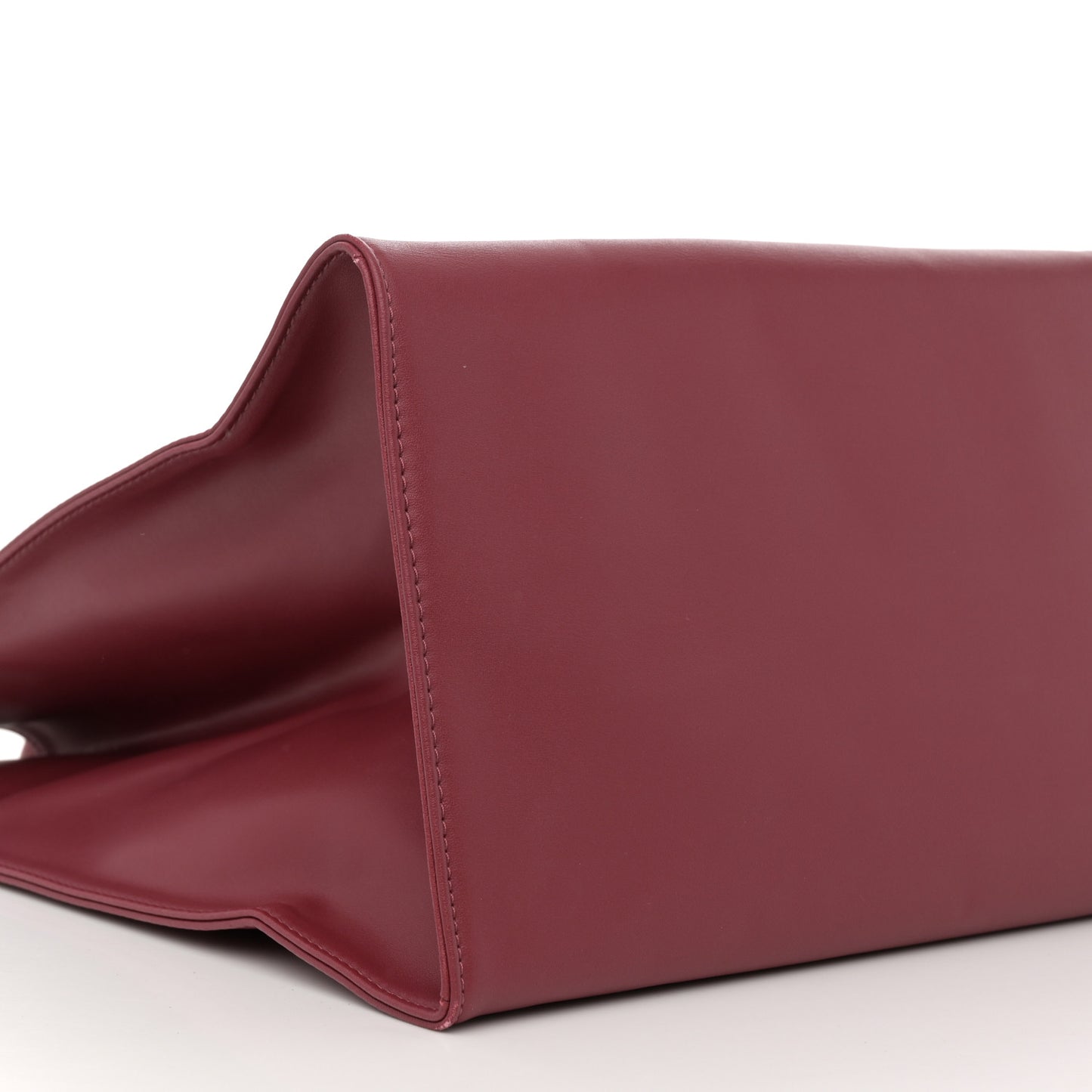 Vegan Leather Large Shopping Bag Oxblood