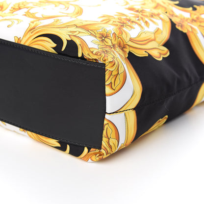 Versace Nylon Baroque Print Tote Black 8 of 9