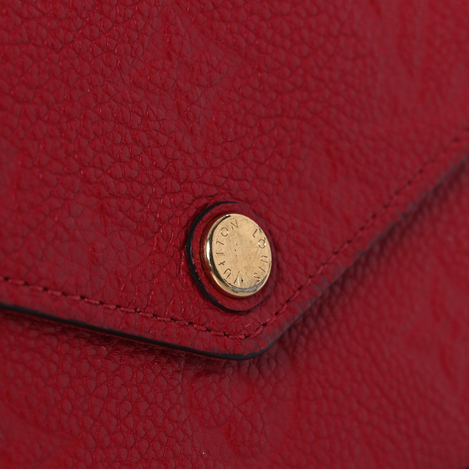 Louis Vuitton Empreinte Pochette Felicie Chain Wallet Scarlet 12 of 14