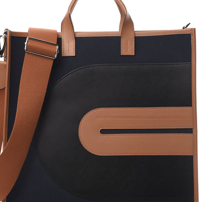 Hermes Toile Swift Record Bag 78 Bleu Marine 9 of 11