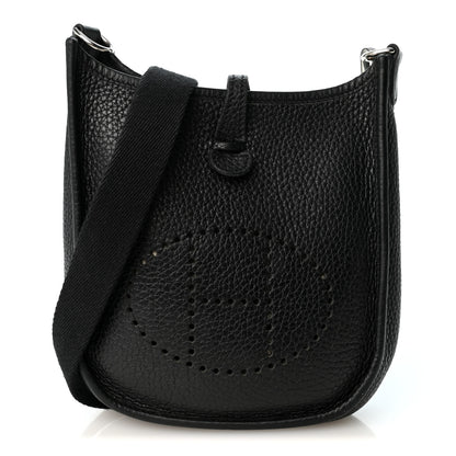 Hermes Taurillon Clemence Evelyne TPM Black 1 of 10