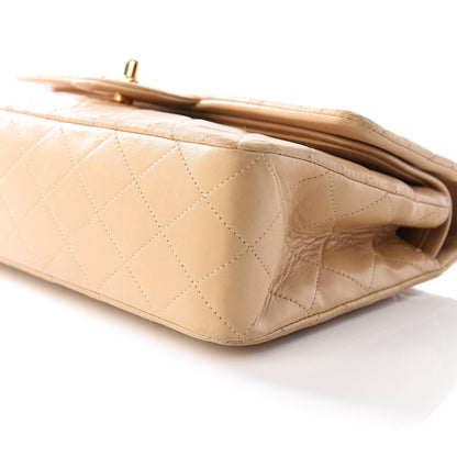 Chanel Lambskin Quilted Medium Double Flap Beige 16 of 18