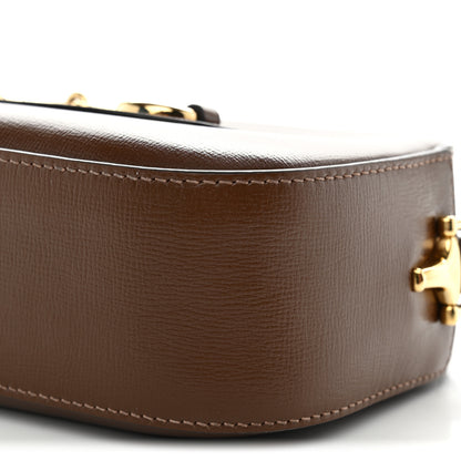 Gucci Azalea Calfskin Mini Horsebit 1955 Camera Shoulder Bag Brown 8 of 10