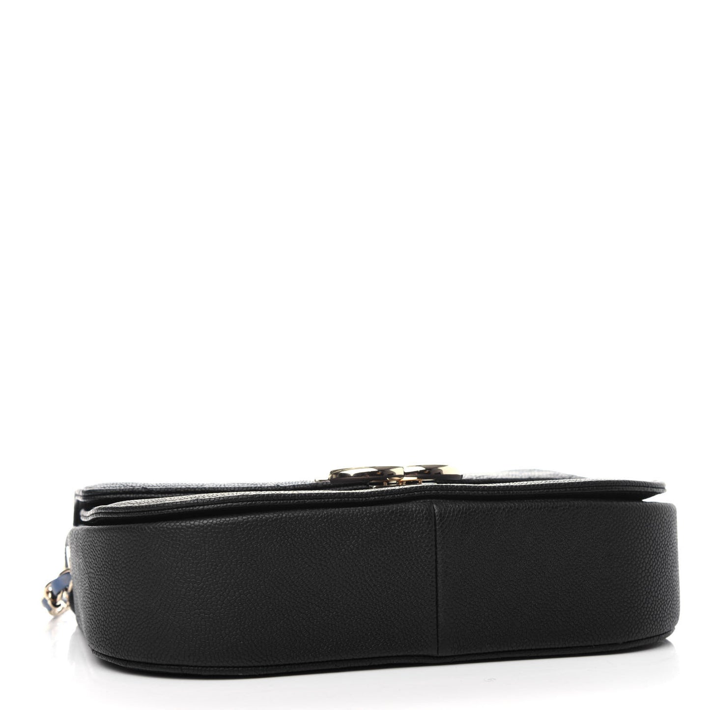Grained Calfskin Quilted Medium Cuba Top Handle Flap Black