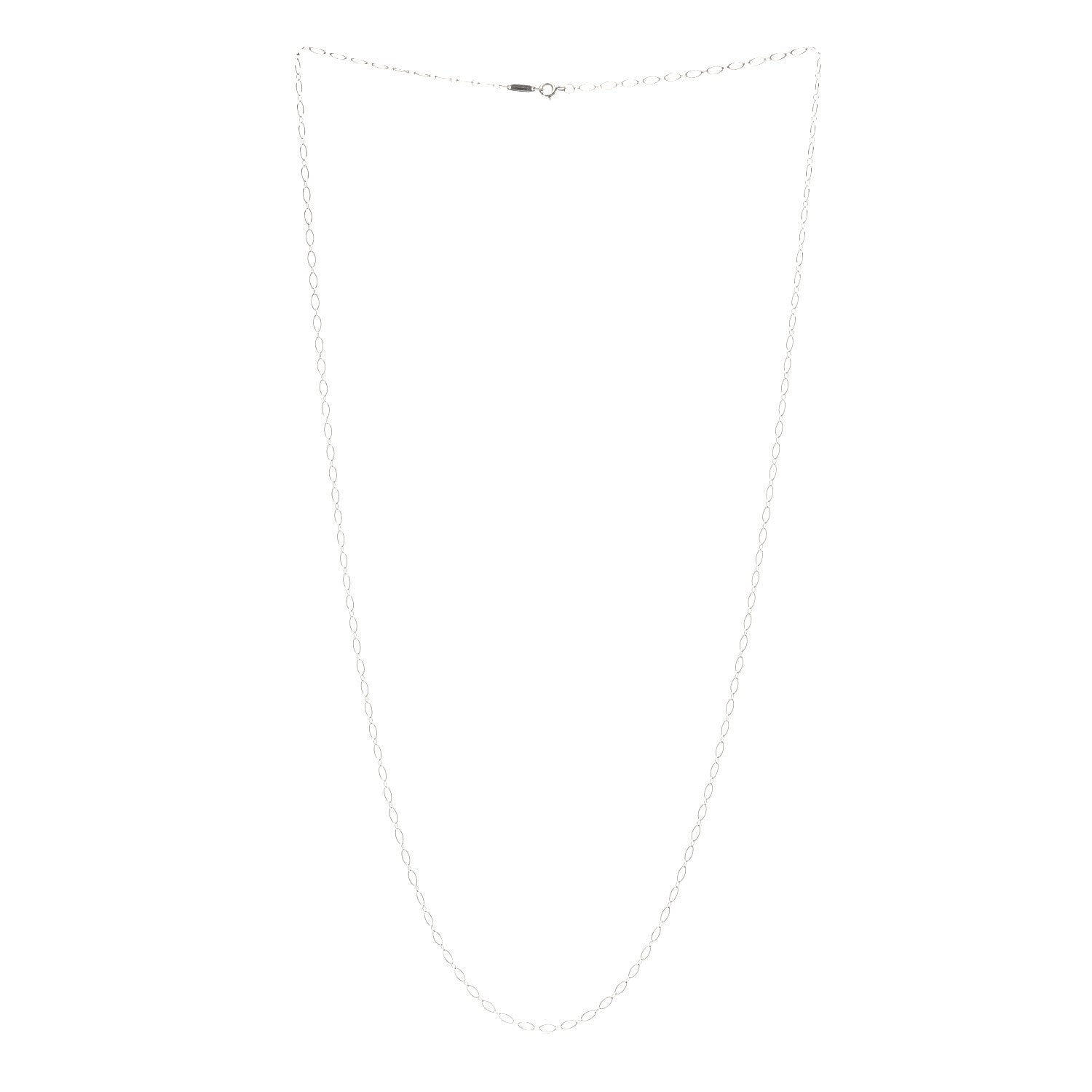 Tiffany Sterling Silver Oval Link Chain Necklace 31" 2 of 6