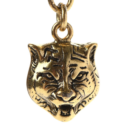 Gucci Metal Crystal Flower Feline Head Choker Aged Gold Multicolor 6 of 7
