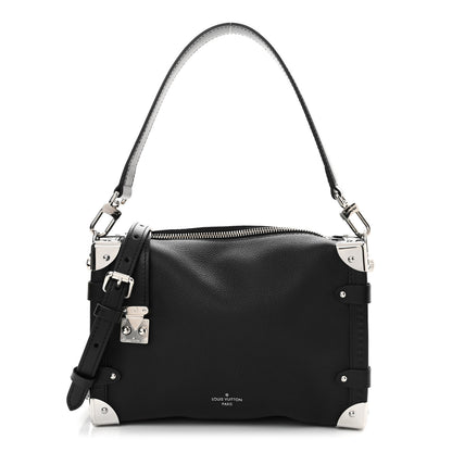 Louis Vuitton Calfskin Side Trunk MM Black 1 of 11
