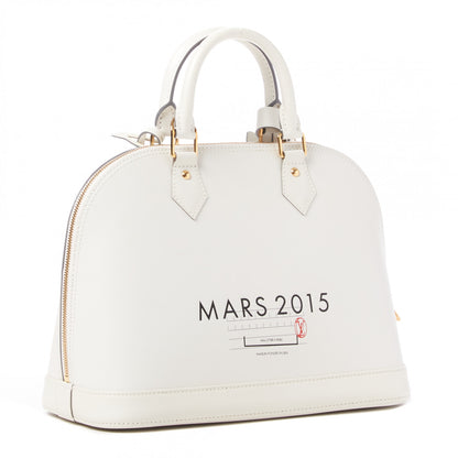 Louis Vuitton Smooth Calfskin Signature Alma PM White 2 of 7
