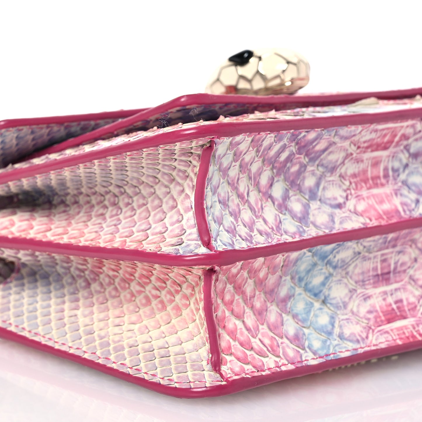 Calfkin Snakeskin Serpenti Forever Shoulder Bag Bag Rainbow