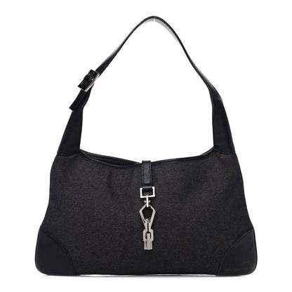 Gucci Monogram Small Jackie O Hobo Black 1 of 14