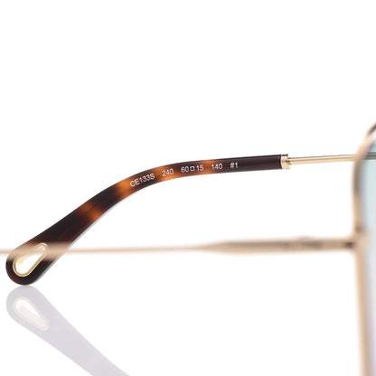 Chloe Poppy Aviator Sunglasses CE 130S Gold Havana 6 of 7