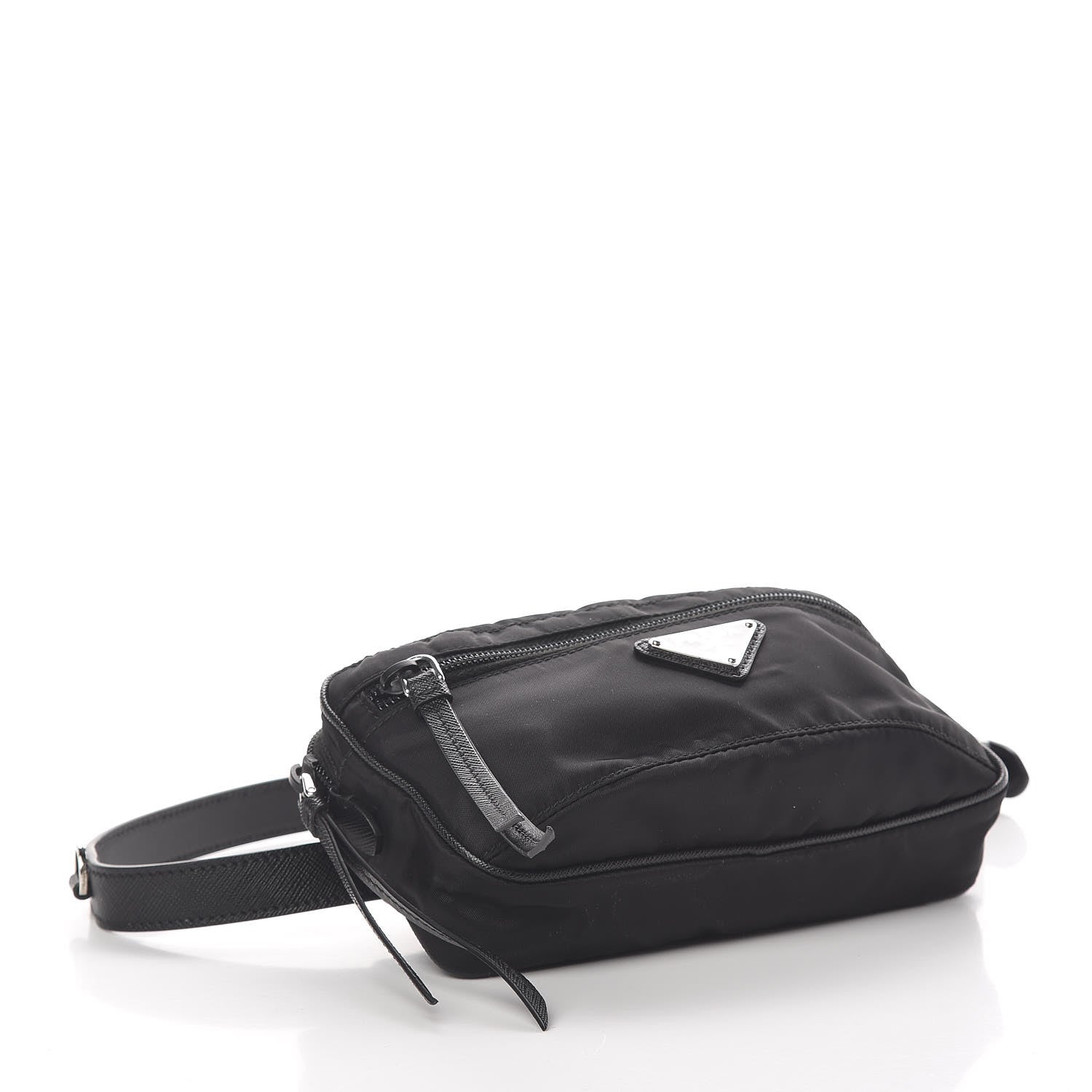 Prada Tessuto Nylon Saffiano Belt Bag Black 4 of 10