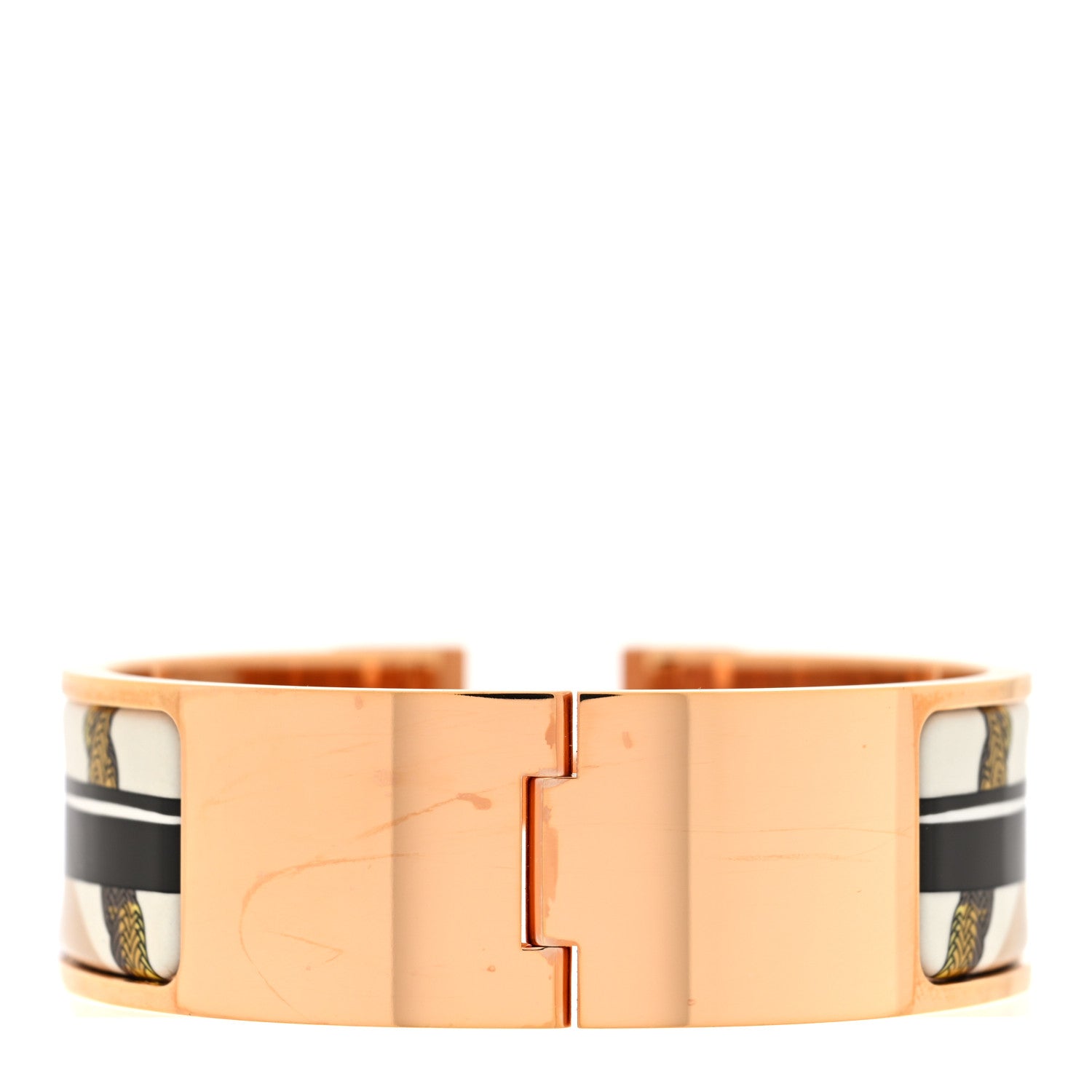Hermes Enamel Wide Print Cliquetis Clic Clac H Bracelet GM Songe Nuit 3 of 4