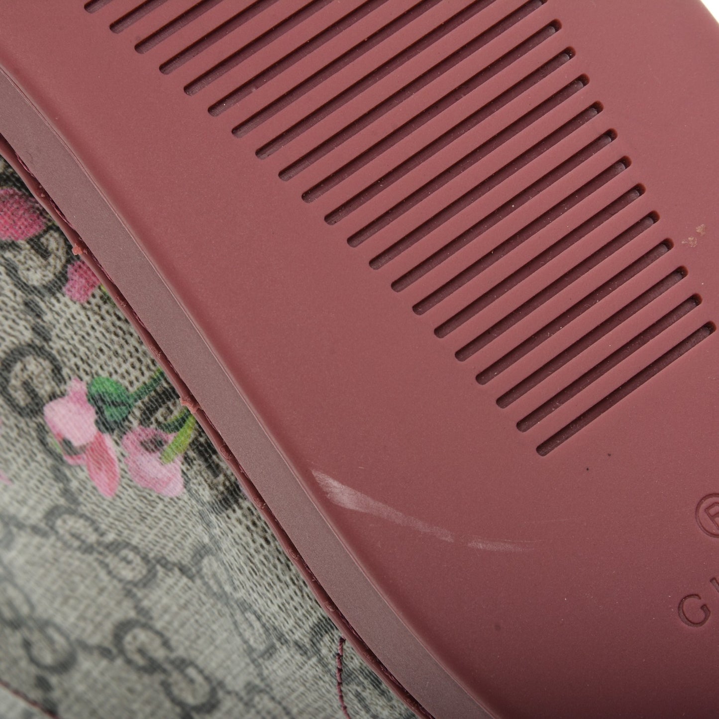 GG Supreme Monogram Blooms Womens High Top Sneakers 36 Beige Multicolor Dry Rose