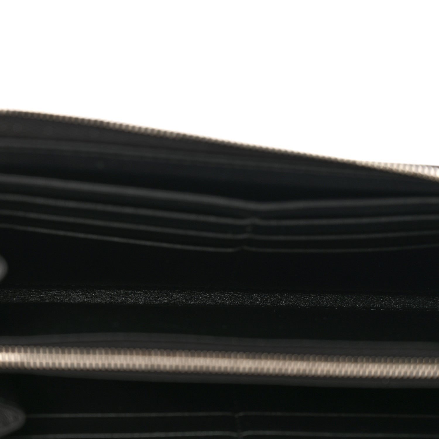 Celine Calfskin Large Zip Around Multifunction Wallet Black 5 of 8