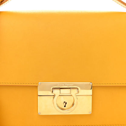 Salvatore Ferragamo Calfskin Medium Aileen Bag Yellow 7 of 11