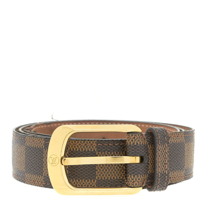 Louis Vuitton Damier Ebene 30mm Ellipse Belt 90 36 1 of 9