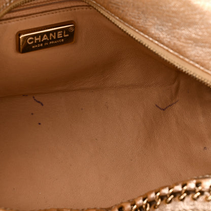 Chanel Metallic Goatskin Medium Luxe Ligne Bowler Light Gold 11 of 11