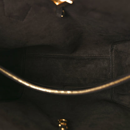 Louis Vuitton Calfskin Monogram Kimono Tote Black 5 of 8