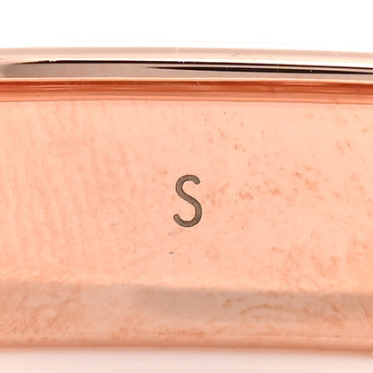 Louis Vuitton Brass Monogram Nanogram Cuff S Pink Gold 6 of 8