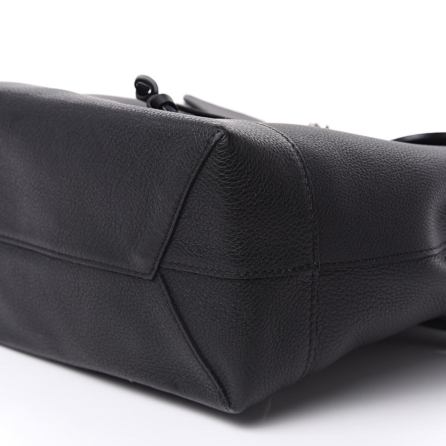 Calfskin Lockme Backpack Black