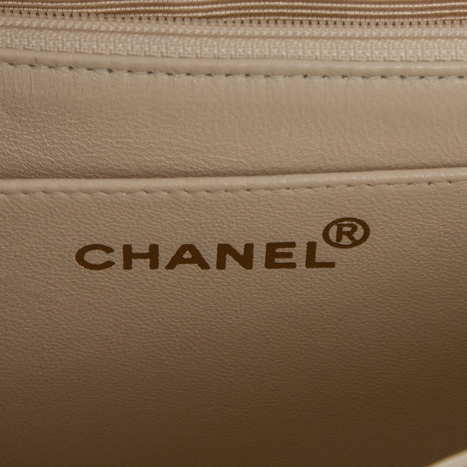 Chanel Lambskin Quilted Medium Single Flap Beige 6 of 8