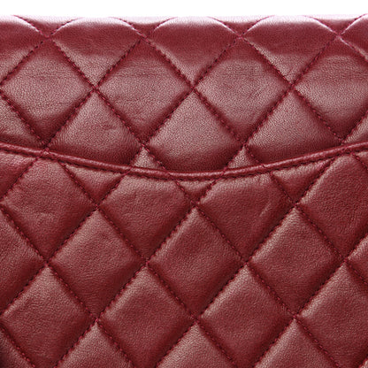 Chanel Lambskin Quilted Medium Double Flap Red 13 of 18