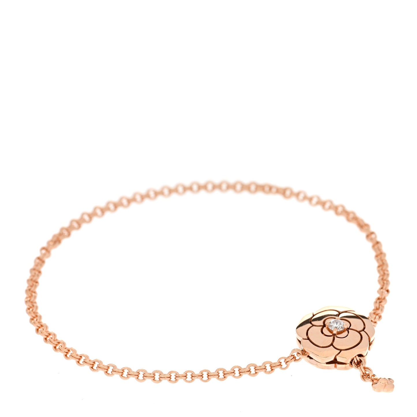 18K Rose Gold Diamond Extrait de Camelia Bracelet