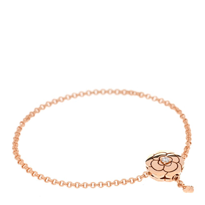 Chanel 18K Rose Gold Diamond Extrait de Camelia Bracelet 1 of 4