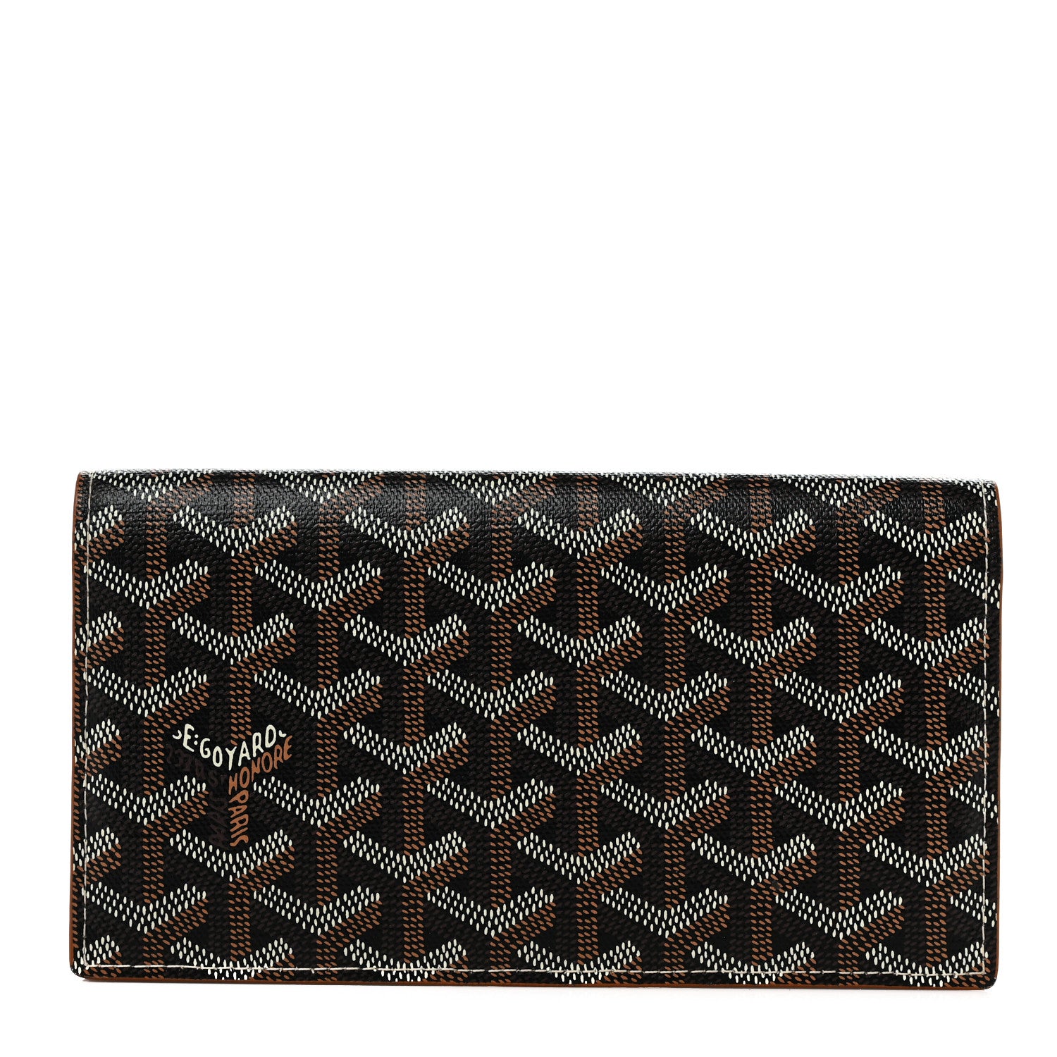 Goyard Goyardine Richelieu Wallet Black Gold 1 of 10