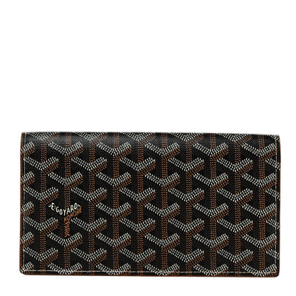 Goyard Goyardine Richelieu Wallet Black Gold 1 of 10