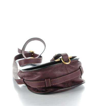 Chloe Calfskin Mini Marcie Round Crossbody Bag Dark Velvet 4 of 8