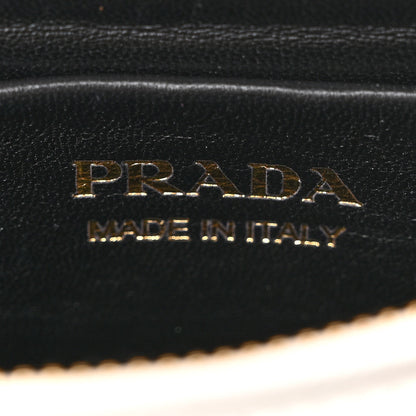Prada Soft Calfskin Arque Shoulder Bag White 6 of 9