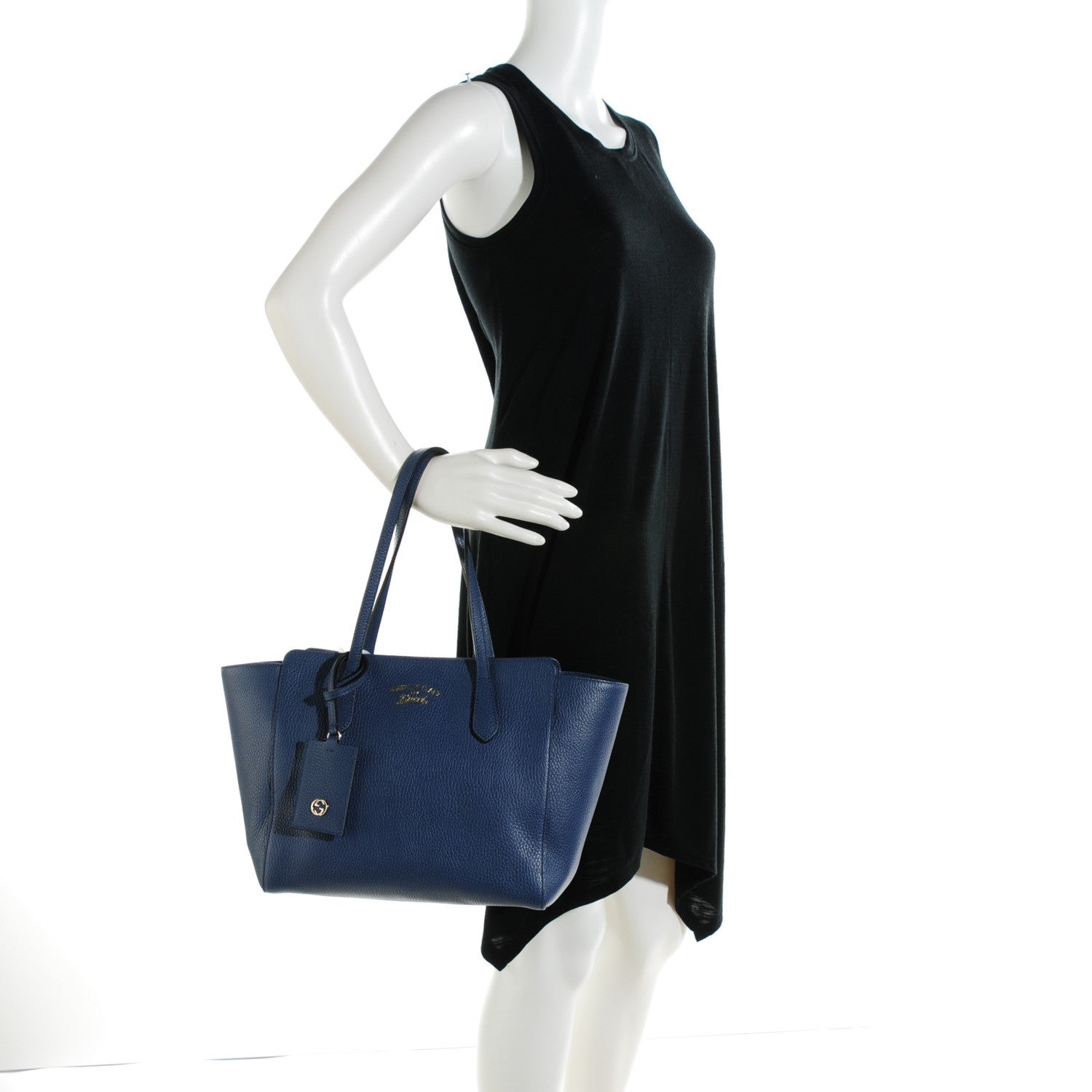 Gucci Dollar Calfskin Small Swing Tote Caspian 2 of 6