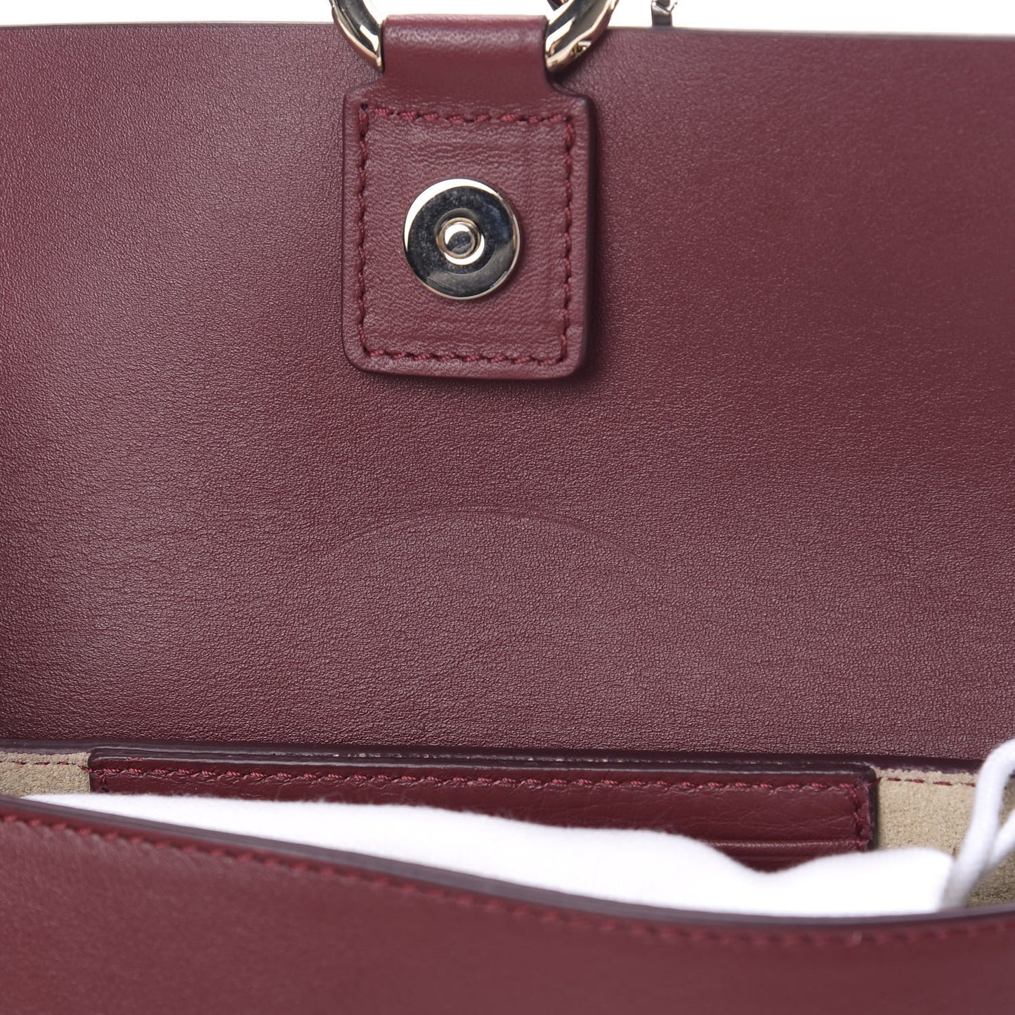 Suede Calfskin Mini Faye Shoulder Bag Plum Purple